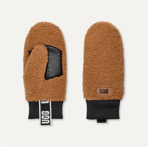 UGG UGGFLUFF MITTEN CHESTNUT